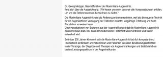 spezialisten fur glaukom nuremberg Maximilians-Augenklinik gemeinnützige GmbH