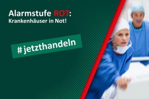 Alarmstufe ROT: Bundesweiter Protesttag der Krankenhäuser