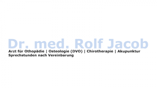 chiropraktiker nuremberg Dr. med. Rolf Jacob - Arzt für Orthopädie Osteologie Chirotherapie und Akupunktur